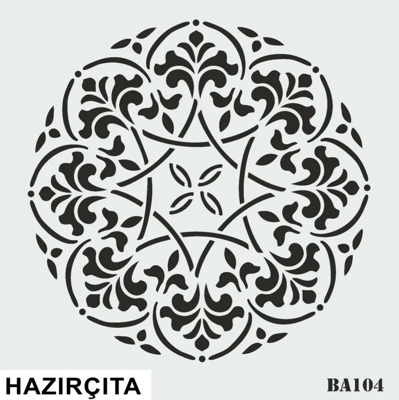Hazır Çıta Ba 104 Stencil 70 x 70 Cm