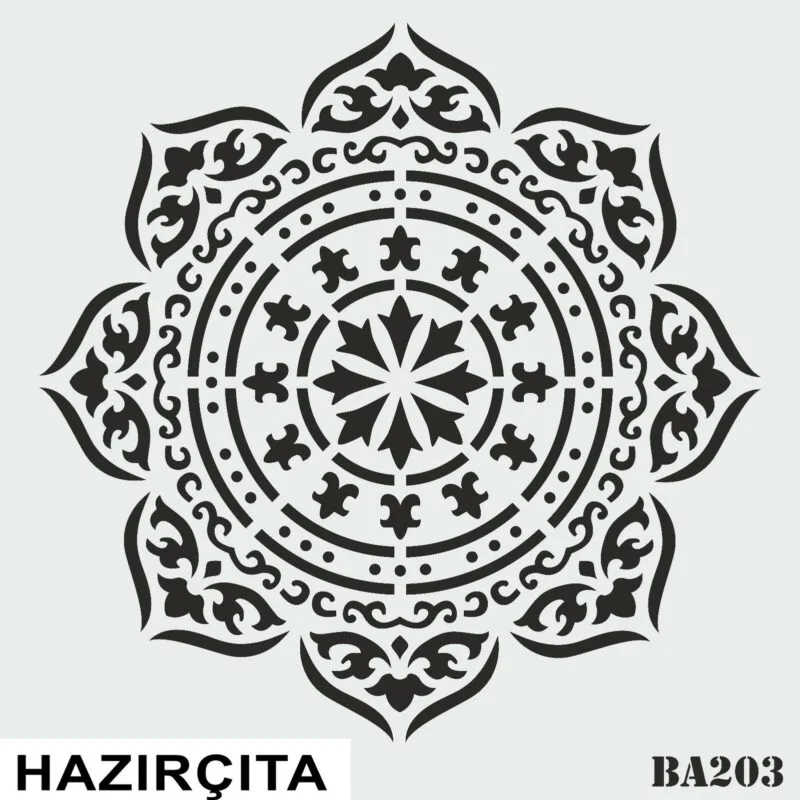 Hazır Çıta Ba 203 Stencil 60 x 60 Cm