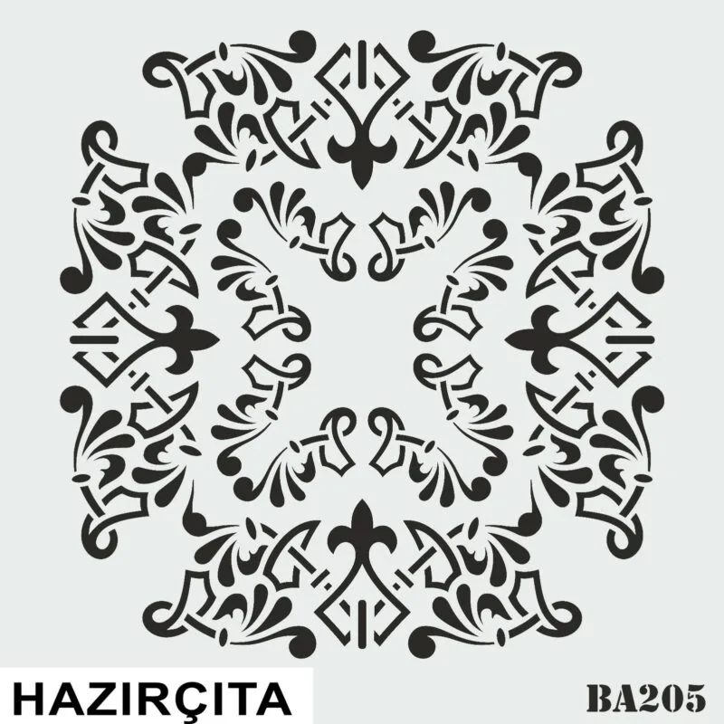 Hazır Çıta Ba 205 Stencil 60 x 60 Cm