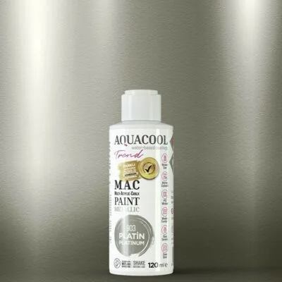 Aquacool Trend M.A.C Su Bazli Akrilik Lake Metalik Boya 903 Platin