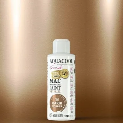 Aquacool Trend M.A.C Su Bazli Akrilik Lake Metalik Boya 909 Bakir