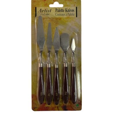 Palette Knives Metal Spatula 5li Set